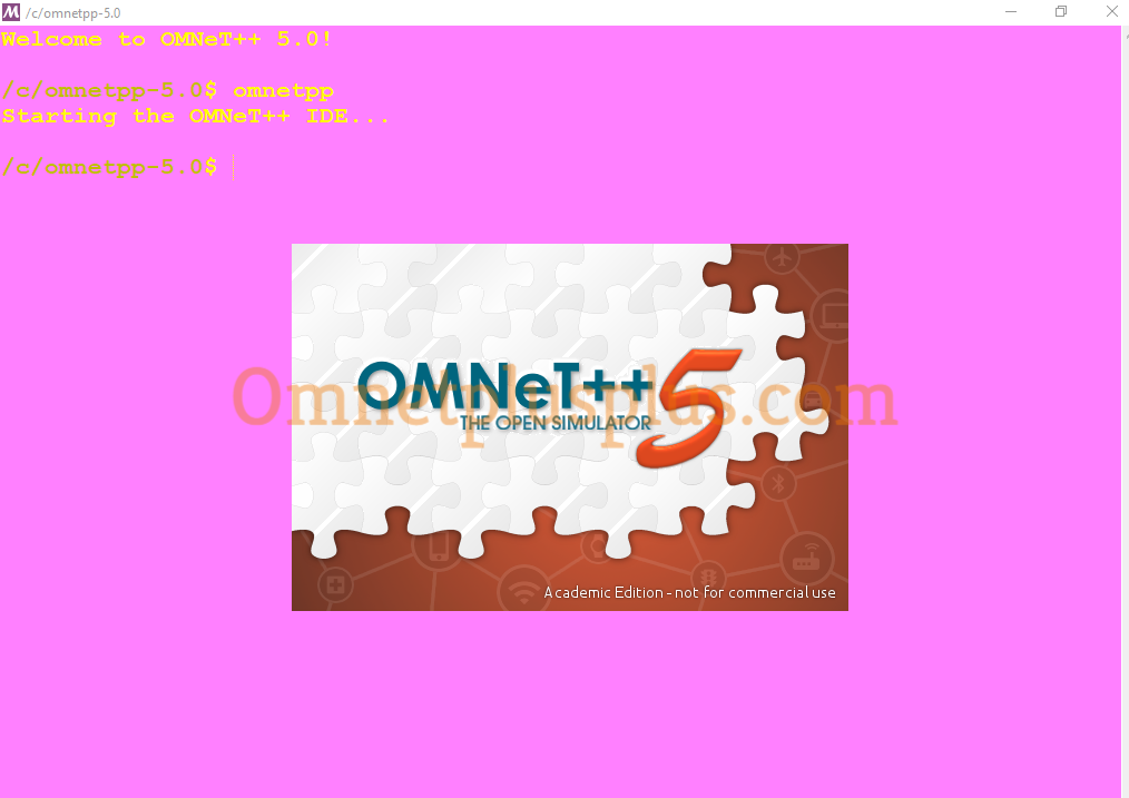 OMNeT++ -5.0 Window