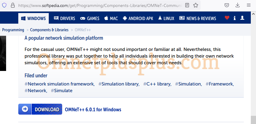 Link to Download OMNeT++